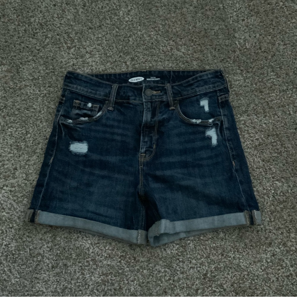 Old Navy Dark-Wash High-wasted Denim Shorts